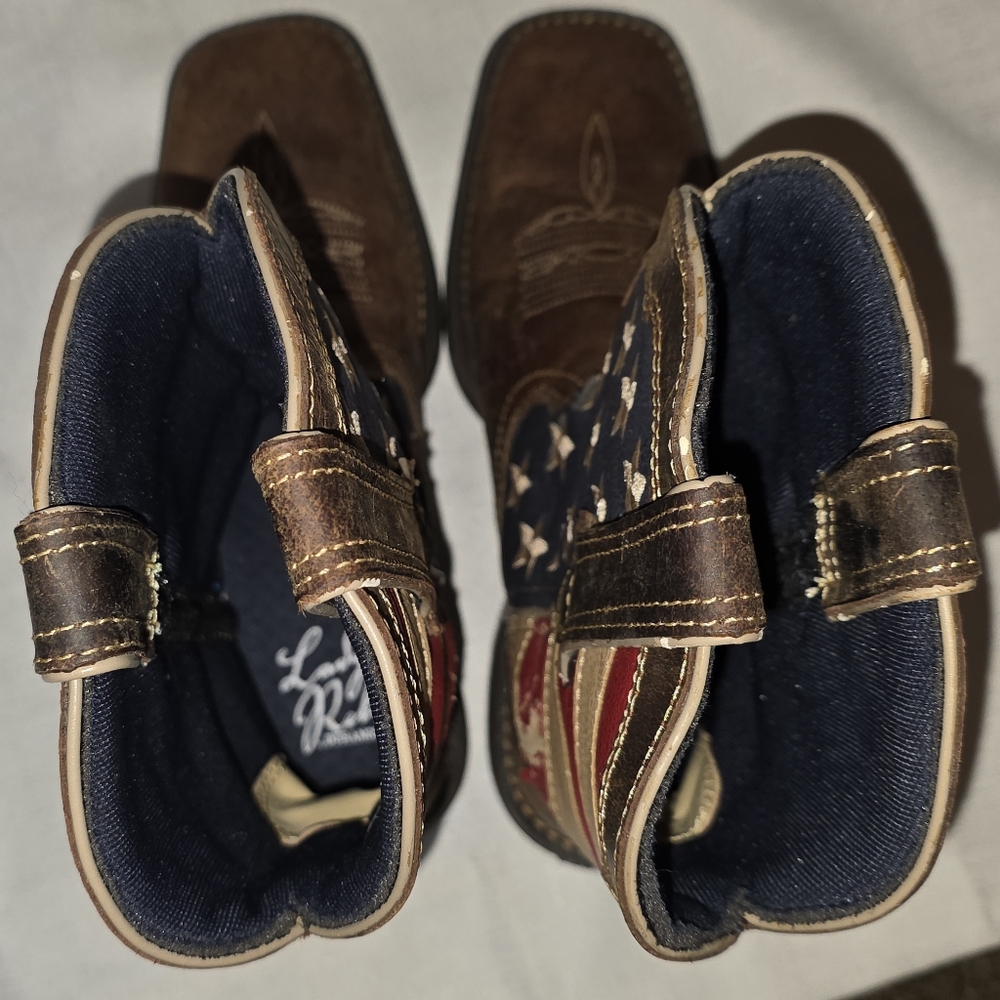 Durango 10" Lady Rebel American Flag Patriotic Western Cowgirl Boots Size 7.5 - Picture 11 of 11